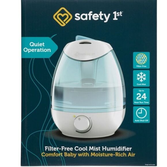 Safety 1st Filter Free Cool Mist Humidifier, Blue - Picture 1 of 13